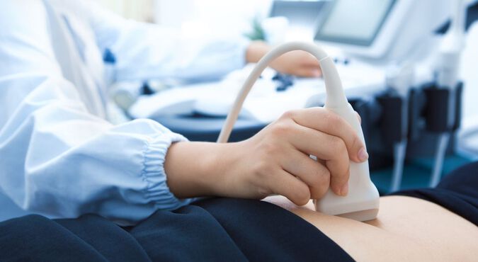 Exame de ultrassom na gravidez