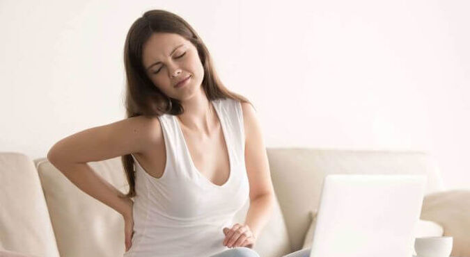 aliviar a dor nas costas durante a gravidez