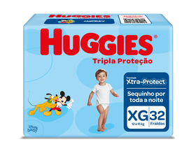 Fralda Huggies Tripla Proteção XG - 32 fraldas