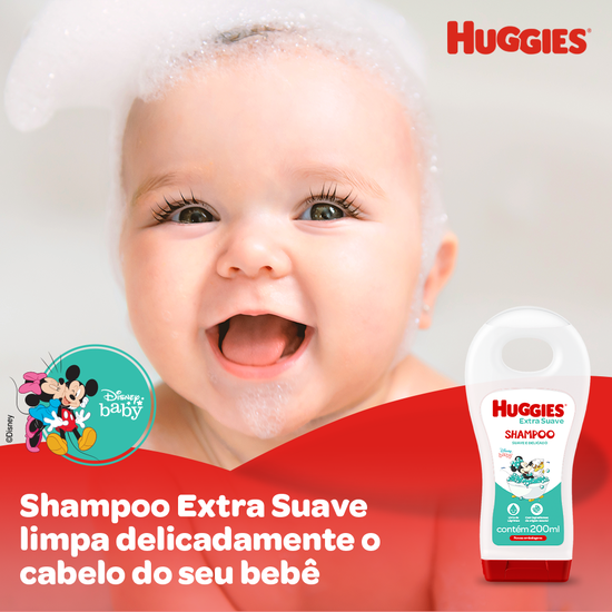 Shampoo Huggies Extra Suave Leve 400ml Pague 350ml