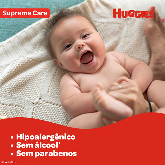 Lenço Umedecido Huggies Supreme Care - 48 unidades